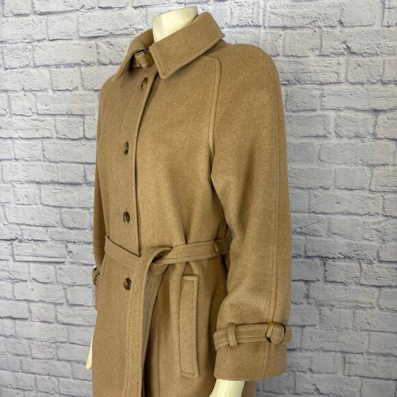 Vintage The Gleneagles Crange of Scotland, cashmere wool long coat size 8-10 - Picture 6 of 12